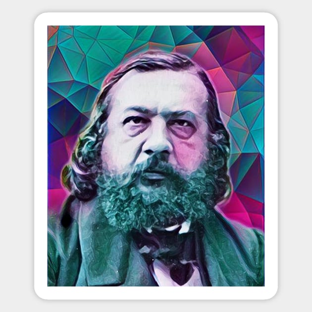 Theophile Gautier Portrait | Theophile Gautier Artwork 4 Sticker by JustLit